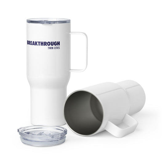 Breakthrough Twin Cities travel mug with handle